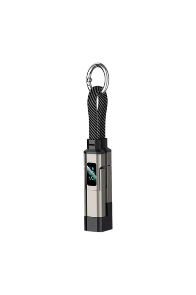 choice2 Black 4-in-1 Keychain Charging Cable LED Digital Display 65W Super Fa...