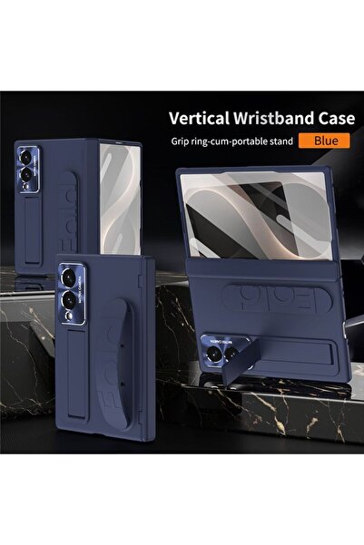 Choice22 Galaxy Z Fold 8 blue Luxury Z Fold8 Wide Wristband Invisible Bracket...