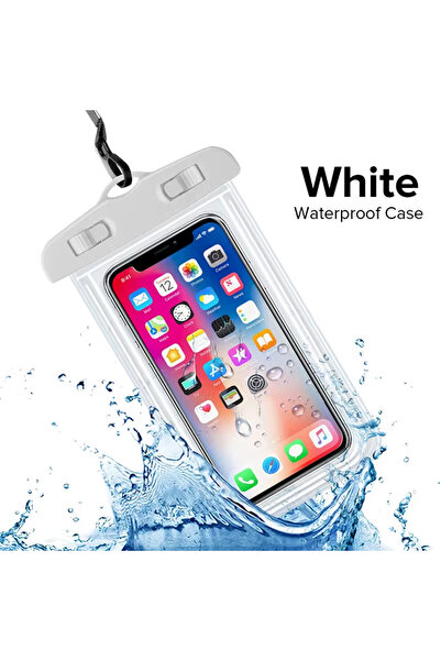 Choice 1pc White 1PC Waterproof Phone Bag Touch Portable Fully Protective Tra...