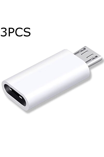 Choice3 White-3PCS USB Type C Female to Micro USB Male Adapter for ,USB C to ...