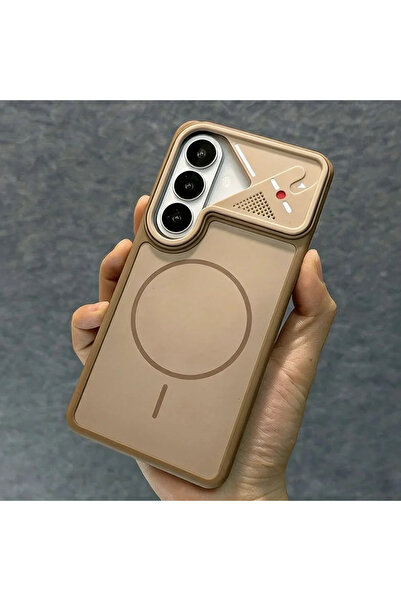 Choice13 Galaxy S26 Ultra Gold Luxury Magnetic Large Window Protection Case f...