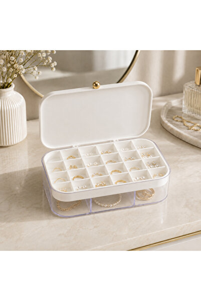Pazar Kapısı Jewelry Box with Lid for Rings, Earrings, Necklaces and Accessor...