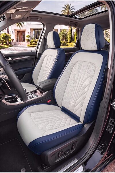 Panda Kılıf Panda Premium Verona Series Velvet and Leather Fabric Car Seat Co...