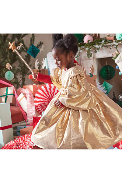 Meri Meri - Gold Angel Dress Age 5-6 - Gold Angel Dress Age 5-6