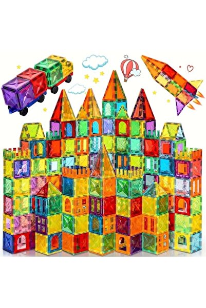 STELAMOS Set de piese magnetice de construcție, 110 piese, STELAMOS, 5,5 cm, ...