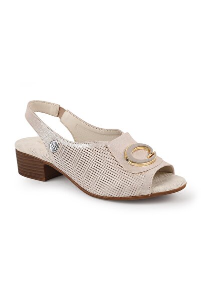 Mammamia Women's Sandals Evening Dress Genuine Leather Laser Cut Short Heeled...