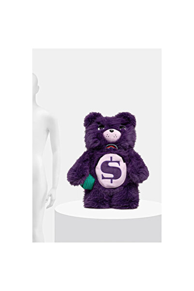 Sprayground Sharks Para Ayısı Teddy Mor Sırt Çantası