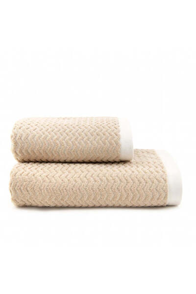 Zwoltex Prosop, LAHTI 2 ecru/bej deschis 70x140, Bumbac Organic, 550GSM