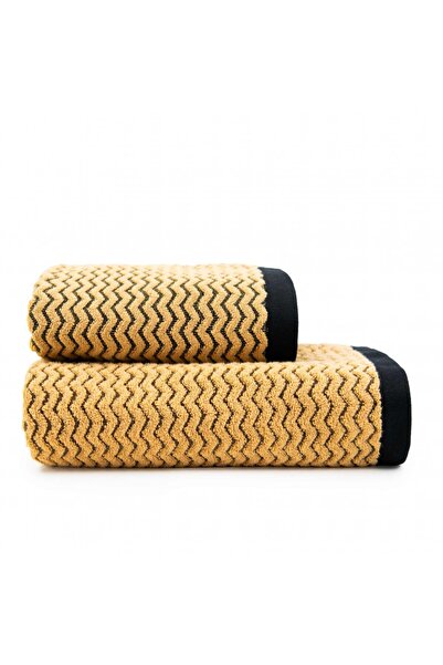 Zwoltex Prosop, LAHTI 2 negru/bej 70x140, Bumbac Organic, 550GSM