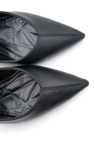 besoin shoes store حذاء بكعب رفيع مخيط من المنتصف ستيليتو أسود 9 سم