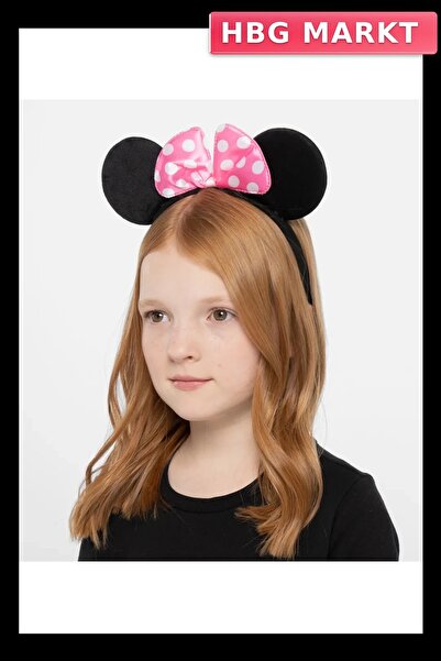 Generic Brand Pink bow minnie mouse crown mini ears