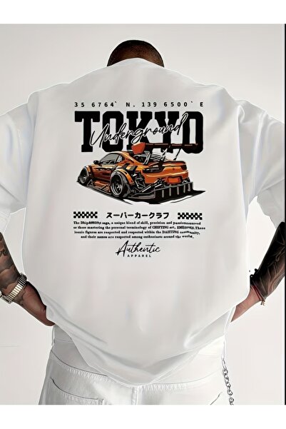 EURO CODE Tokyo Underground Printed Oversize T-Shirt