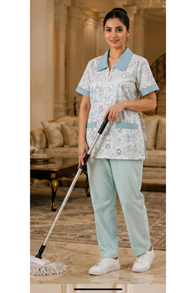 Generic Housemaid uniform with a comfortable classic design and decorated wit...