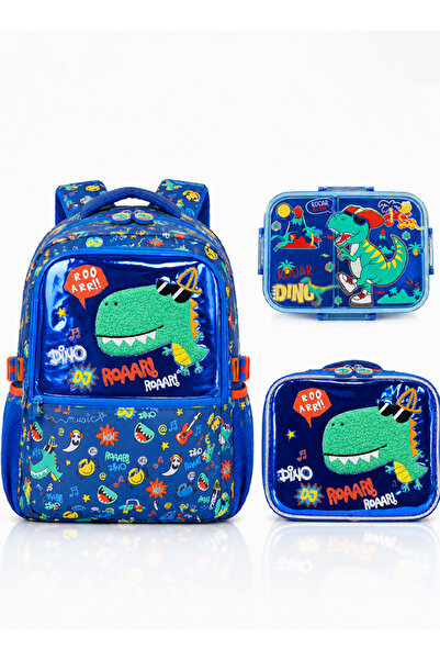 GOG 3PCS Kids Backpack Set, Dinosaur School Backpack with Insulated Lunch Bag...