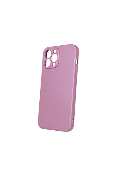 OEM Μαλακή Θήκη Σιλικόνης TPU Μεταλλικό Ροζ (iPhone 13 Pro)