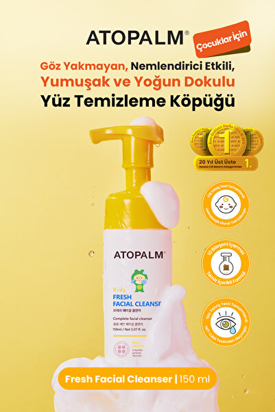 Atopalm Eye-Free Moisturizing Facial Cleansing Foam for Children Fresh Facial...