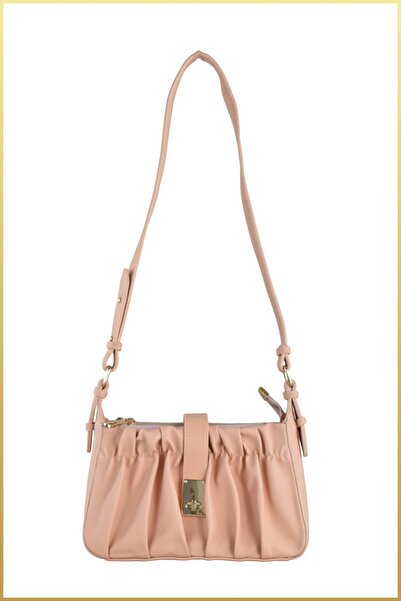 birizmoda Rima Women's Drawstring Model Hand and Shoulder Bag with Buckle Det...