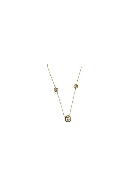 OEM Aσημένιο επιχρυσωμένο κολιέ σπείρα silver925.EC1389.(Στα βραχιόλια θα βρε...