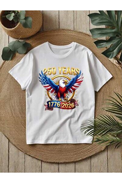 25W Women's Summer Crew Neck Patriotic Design, Commemorating 250th Anniversar...