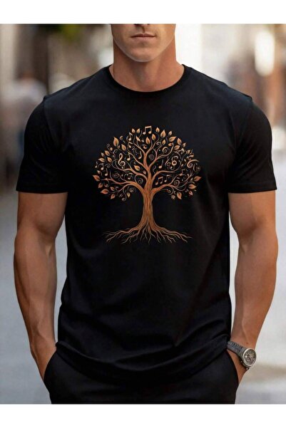 21JNRY (J) Plus Size T-Shirt With Tree Of Life Print, Lightweight Loungewear ...