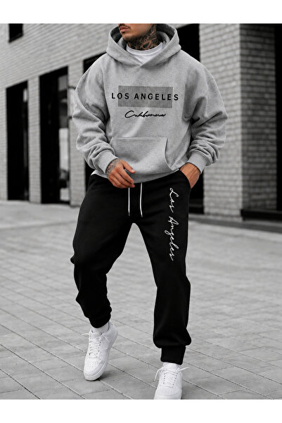 PAVRO Sweatshirt Tracksuit Set Oversize Shaped Comfortable Fit High Quality F...