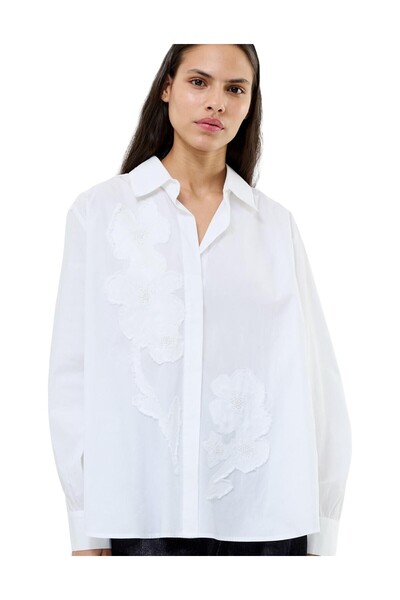 French Connection Women Cambria Embellished Shirt