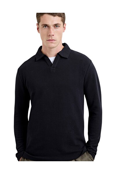 French Connection Men Long Sleeve Ottoman Polo Neck Shirt