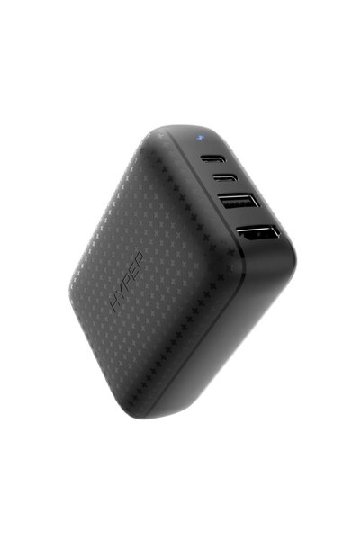 Hyper HyperDrive 4-in-1 USB-C Hub, 2x USB-C, USB-A, HDMI, 60W, Black