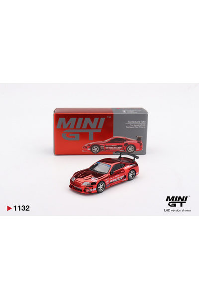 HOT WHEELS Mini Gt 1132 Toyota Supra (A80) Top Secret Gt-300 Top Secret Red C...
