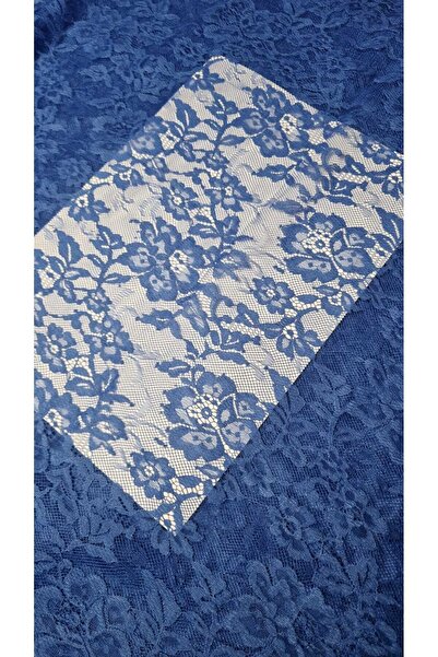 Generic Blue Color Lace Fabric (3 Meters)