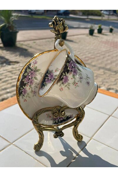 Dedemin Antikaları Royal Albert Sweet Violets Bone China İngiliz Porselen Fin...