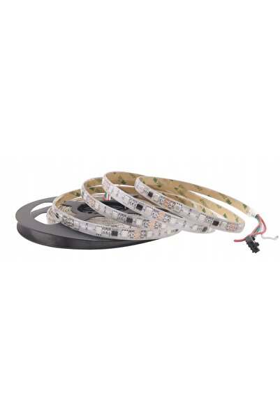 NO BRAND Bandă LED RGB 5 m DIGITALĂ WS2811 IP20 30+IC EFECT DE CURCUBEU 14 W/...
