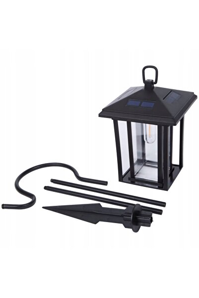 NO BRAND Lampă LED solară, felinar suspendat, cu senzor de amurg, pentru grăd...