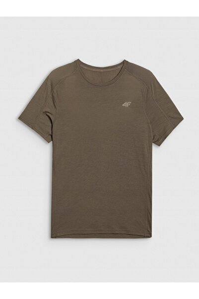 4F Tricou bărbătesc merino 4FWAW25TFTSM1526 verde