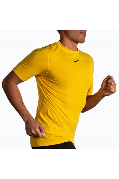 NO BRAND Tricou de alergare pentru bărbați Brooks High Point, culoare lemon c...