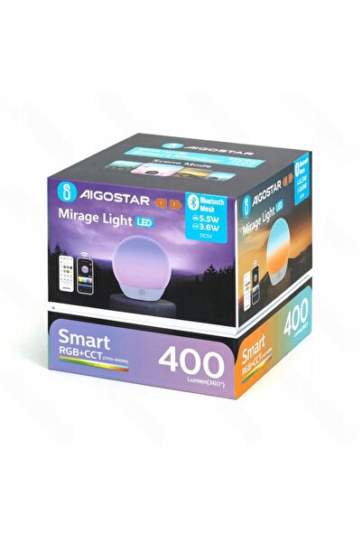NO BRAND Aigostar – lampă inteligentă de ambianță Bluetooth Mesh, 5,5 W, RGB+CCT