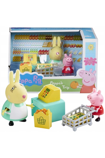 TM TOYS Set de figurine Peppa Pig la cumpărături