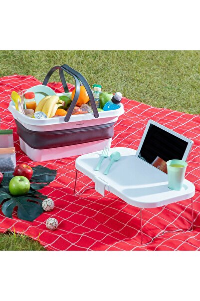 NO BRAND Coș de picnic pliabil cu capac - Masă de picnic InnovaGoods