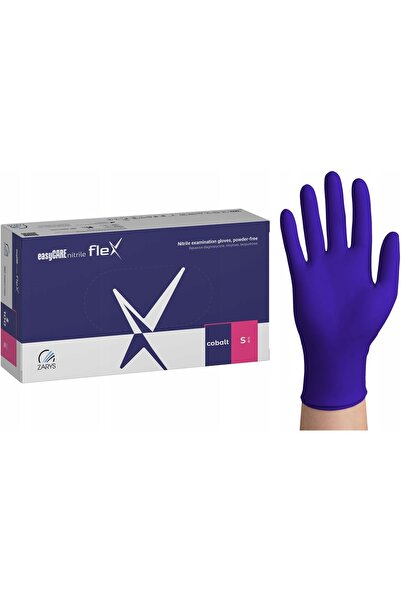 ZARYS Mănuși din nitril easyCARE nitrileFLEX cobalt mărime [S] 10op x A'100