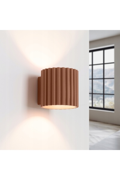 Sollux Lighting Lampă de perete cu efect de undă AURA G9 mocca SL.1806 SOLLUX