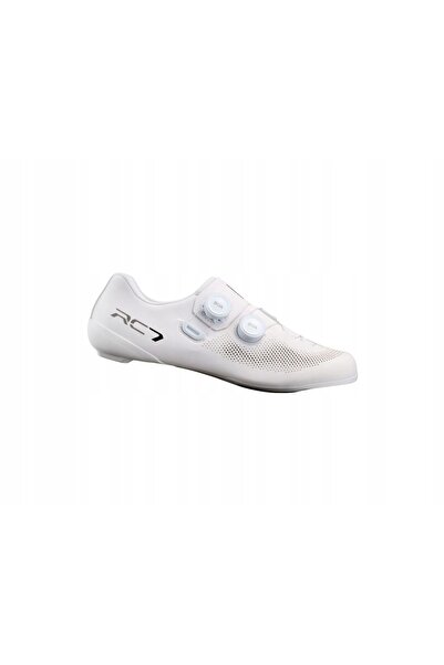 Shimano SH-RC703 Pantofi de șosea din carbon cu sistem BOA, albi, mărimea EU 44