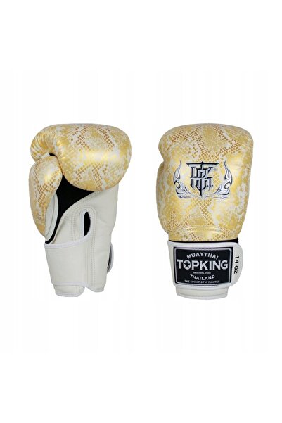 NO BRAND Mănuși de box Top King TKBGSS-02A-WH-GD-10 10 oz
