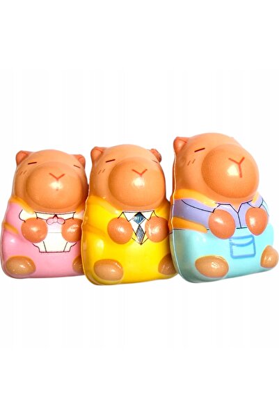 Toys GNIOTEK CAPYBARA JUCĂRIE ANTI-STRESS SET SQUISHY 12 BUCĂȚI CAPYBARA 7CM
