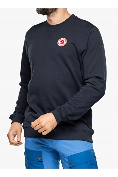 Fjällräven Bluză 1960 cu logo/emblemă, pulover albastru, mărimea M.
