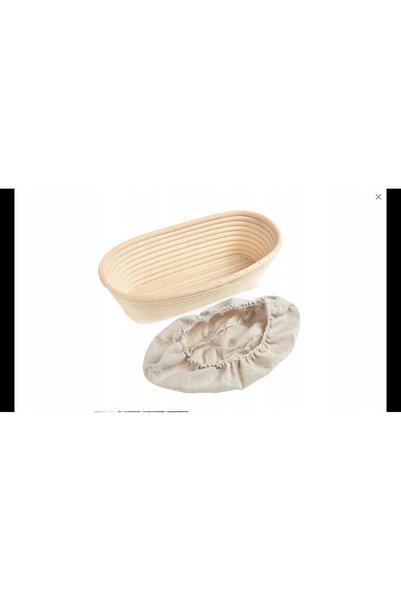 Tadar COȘ DE RATTAN 28x14 CM CU PÂNZĂ PENTRU DĂRĂNITĂ BĂIĂTĂ