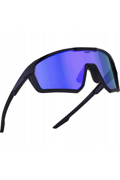 NO BRAND Ochelari Majesty Pro Tour - negru/negru cu protecție UV + lentilă tr...