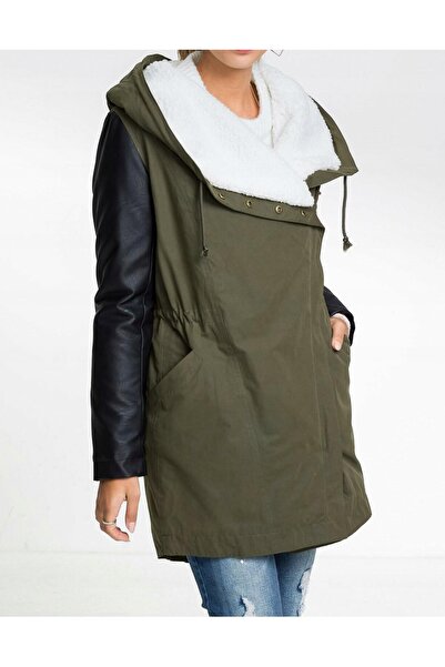 NO BRAND Palton tip parka Rainbow cu glugă 32