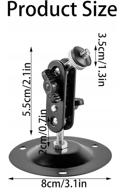 Imou SET DE 4 SUPORTURI METALICE DE PERETE PENTRU CAMERE CU ROTIRE LA 360 DE ...