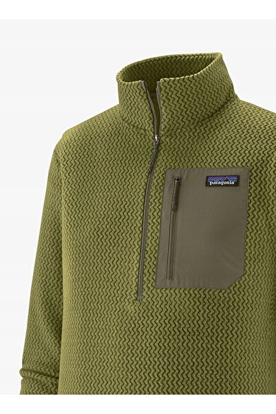 Patagonia Bluză polară R1 Air Zip Neck - verde caper S