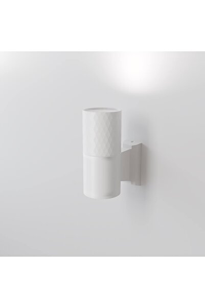 NO BRAND Aplică de perete pentru exterior, albă, decorativă, cu lumină focali...